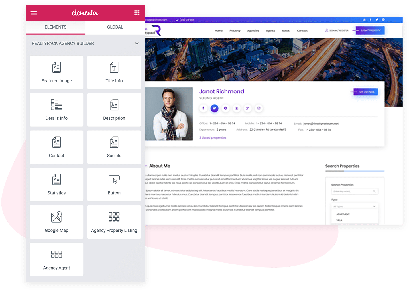 ElementorSingleAgent