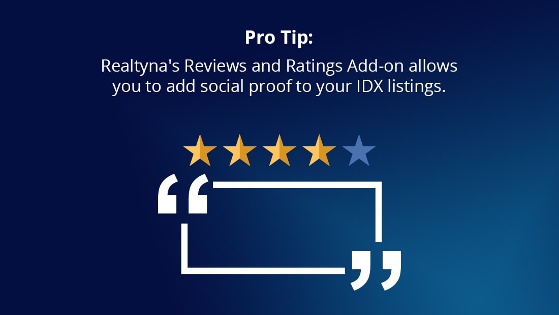 REaltyna's Reviews and Ratings Add-on