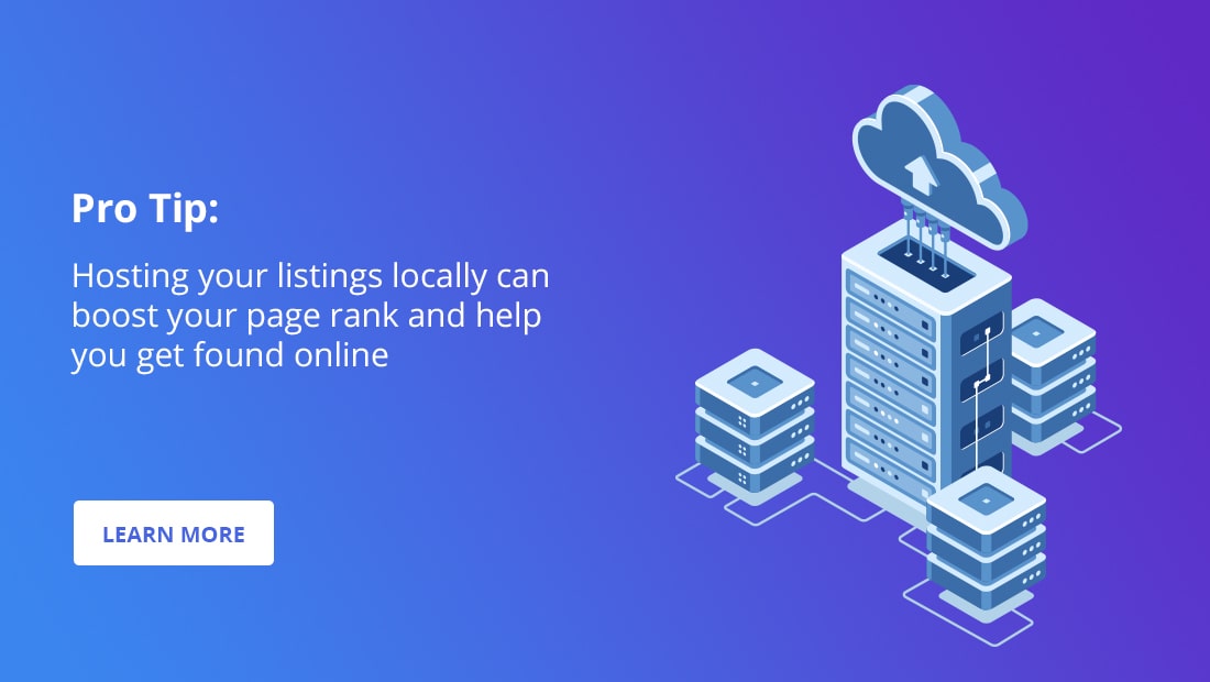 hosting listings locally