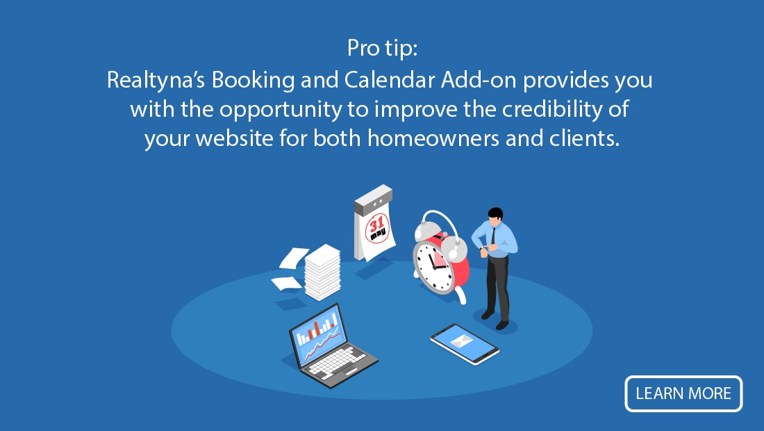 Realtyna's Booking and Calendar Add-on