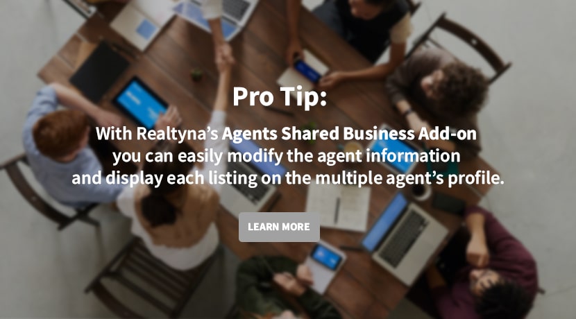 Agent's Shared Business Add-on