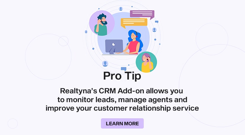 Realtyna's CRM Add-on