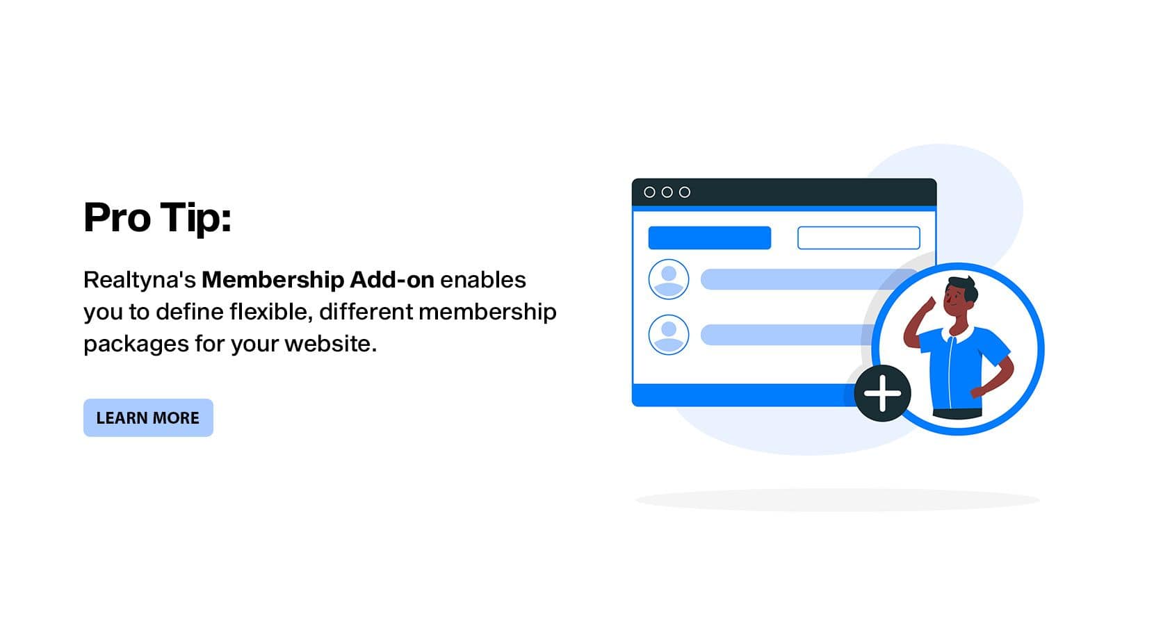 Pro-tip: Realtyna® Membership Add-on enables you to define flexible, different membership packages for your website.