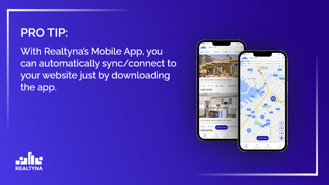 Mobile app for real estate