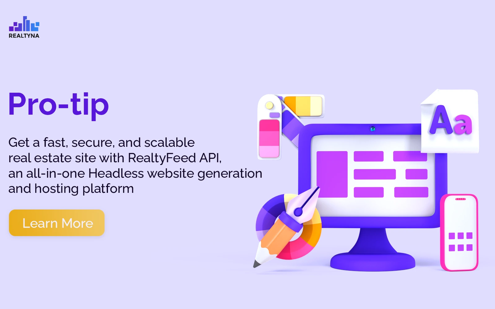 RealtyFeed API: real estate api-based website hosting