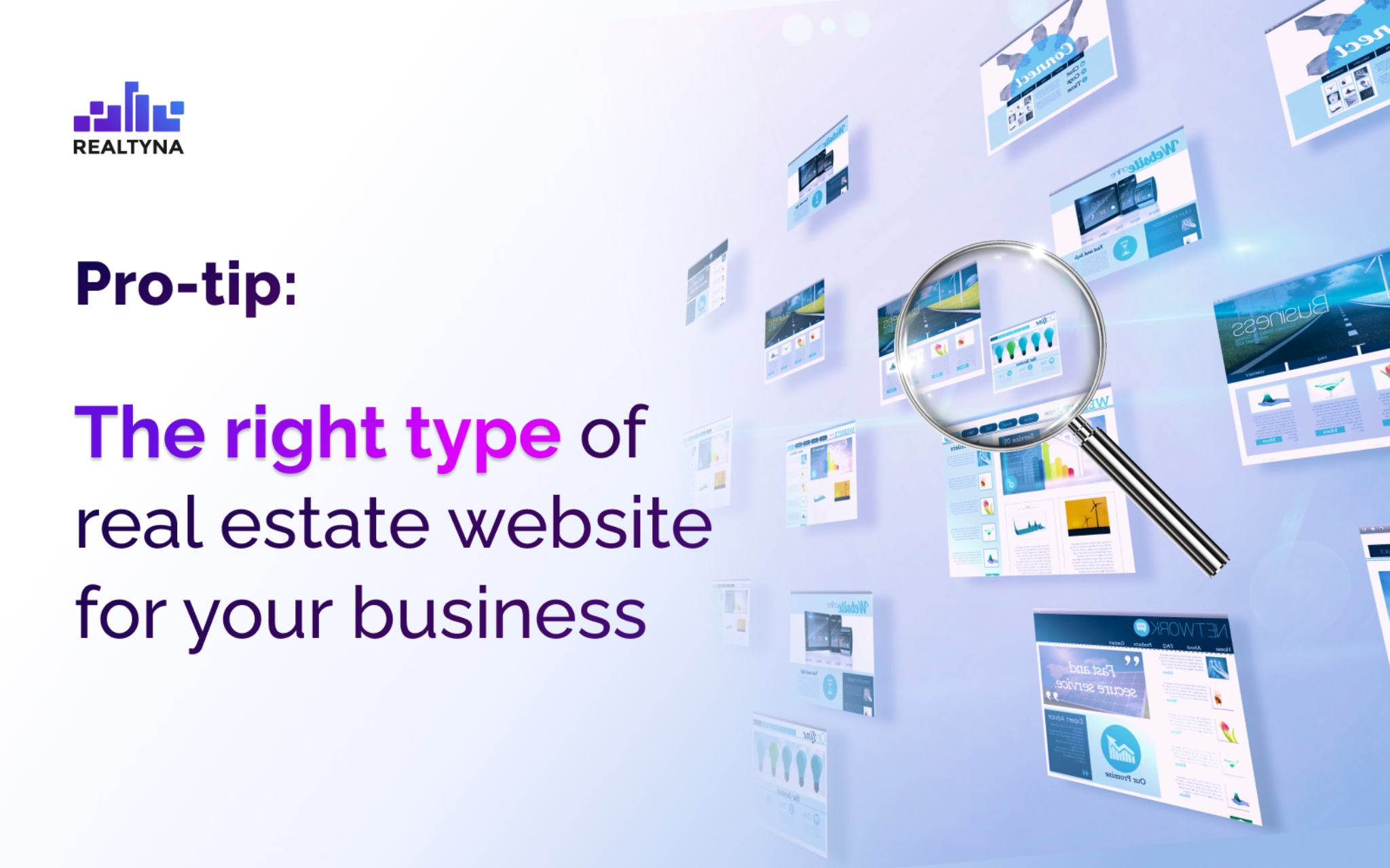 How to choose the right type of real estate website for your business