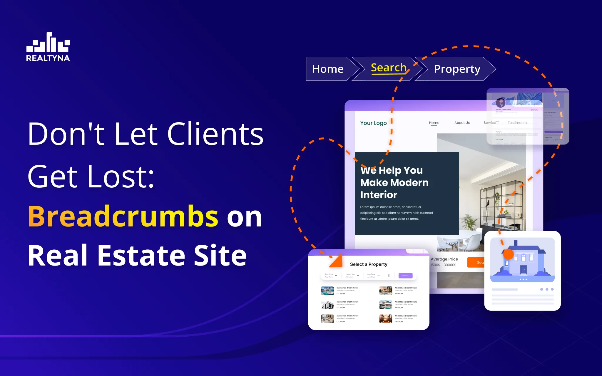 Don't Let Clients Get Lost Breadcrumbs on Real Estate Site