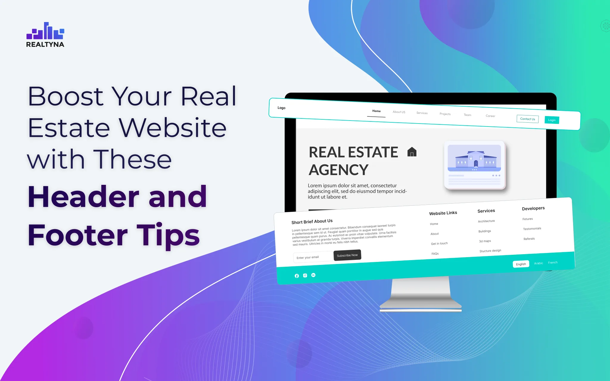 Boost Your Real Estate Website with These Header and Footer Tips